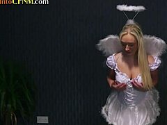 CFNM cosplay teens narrate their wild group handjob and oral fun. They tease a lucky guy in costumes with dirty talk.