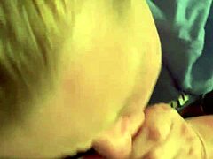 white cougar sucks big black cock late night