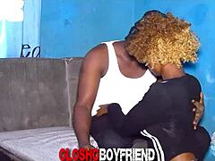 Watch Olosho Boyfriend's Wild Girlfriend Suck and Ride!