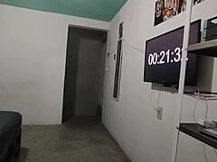 Real Couple Homemade Cum On Big Tits After Sloppy Blowjob