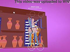 Odymos funny hentai game ep 4 features a bisexual threesome with gloryhole, leading to orgasms and cumshots in the group.