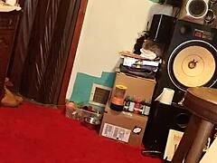 He discovered the TOY PUSSY hidden away and began his solo MASTURBATION session with intense focus.