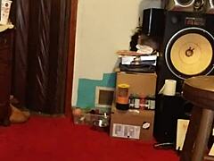 He discovered the TOY PUSSY hidden away and began his solo MASTURBATION session with intense focus.