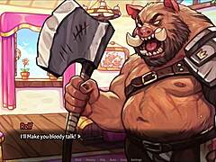 i play my pig princess hentai game pornplay ep 5 and try to pass the massive boar guard for a hot naked bath with the princess