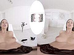 exploring virtual taboo to locate orgasm with shaved brunette in pov 😈