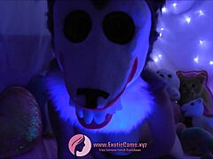 furry yiff with big dragon dildo