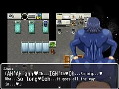 Izumi Stares At John's Big Cock In The Shower