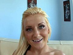 Nikki Blake's naughty teen stepdaughter eagerly offers blowjob and fucking with cum in mouth.