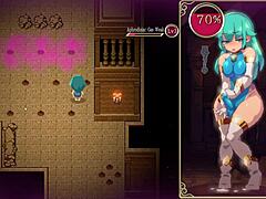 法师Kanade的扶她地牢任务第1级第1部分：大奶足交手交玩具游戏