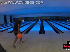 Thai teen girlfriend missed strikes at bowling but nailed it hard at home later