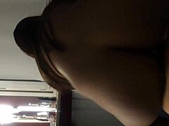 amateur girlfriend riding with friend in homemade setting