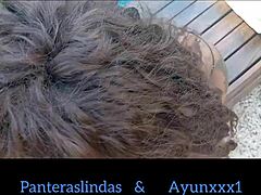 I watched the latino boy fuck the beautiful transsexual in the garden with ebony passion