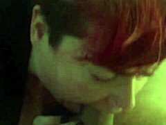 redhead couple shares intimate handjob moments