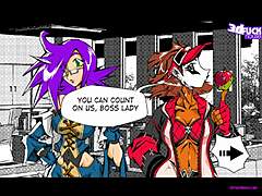 Ai-subeki part 6 features becky in a threesome blowjob with twins