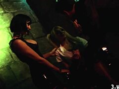 Stacey and Sofia's blonde brunette anal threesome! 😈