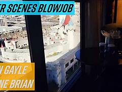 jen gayle sucks the cameraman's cock after filming