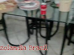 the pizza delivery guy gets served in lingerie by paty bumbum and el toro de oro while bruxo fire records everything outdoors