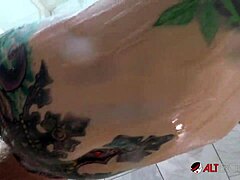 Marie Bossette Engages In Piercing Play In Shower