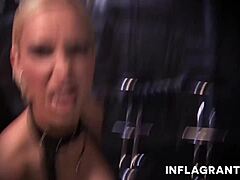 Dirty milf mistress in leather spanks slave from pov, dominating with femdom and brunette cougar vibes. So intense! 😈