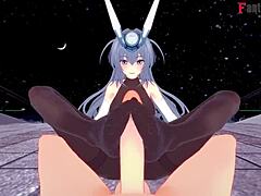 Azur Lane New Jersey Gives Footwork and Handjob in POV