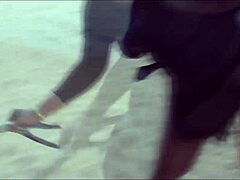 Mz Teez shows off her ebony ass