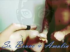 Submissive Amalia gets fucked hard and eats her cum cookie 😈