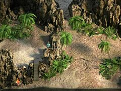 In the garage, the old guy couldn't hold back and creampied the teen's ass in the anime game. He finished on her face too.