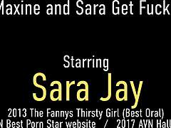 Sara Jay and Maxine X ride that big black cock