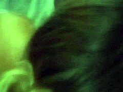 how does this thick slut take that huge white cock?