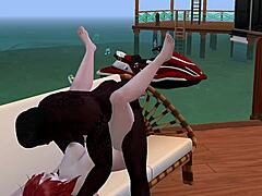 Bad Girl Gets Tamed on Beach with Cunilingus and Blowjob