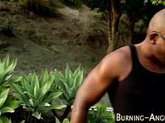 Fetish Goth Babe Rides Hard Interracial Cock