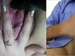 Lovely pussy and ass teased with dildo for cumshot