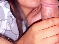 Mexican Teen Sucks Cock And Swallows Cum In Amateur Blowjob!