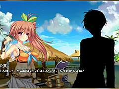 in this hentai scene, ma dai in swimsuit gets all erotic with intense action