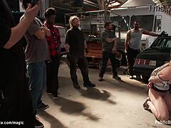  interracial情侣狗狗式姿势