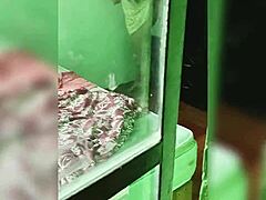 Skinny Latina Teen Caught Dressing After Shower