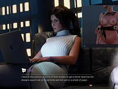 Lara's Intense Croft Masturbation