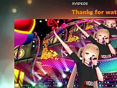 Intense breast squeezing Yukari Yakumo Touhou 3DCG hentai