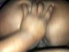 sexy ebony teases while riding that hard cock