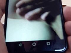 Wife performs handjob show for me