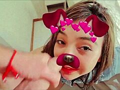 Big ass latina feels intense desire sucking rich cock at ex-husband's house