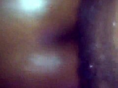 Ebony Babe Takes Monster Cock Anal