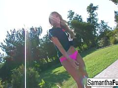 Samantha Saints Bj Leads To A Creampie