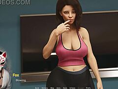 I got corrupted by this busty milf in the game, oh no!