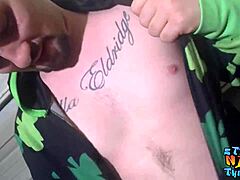 Watch This Hairy Homosexual Spray His Big Load Solo!