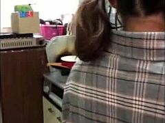 Yuka sucks cock in bath for cum