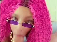 Real thick cock blowjob with snapchat filter in amateur web chat