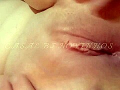 Novinha Casada Moaning Loud on Hairy Boyfriend's Cock! 😍