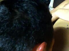 this teen girl gets her tight pussy licked with tongue, squirting to orgasm during massage.