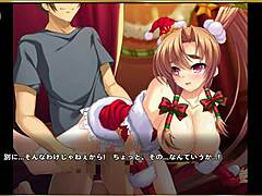 Erotic scene from Makoihime Musou featuring Ma Chou on Christmas night